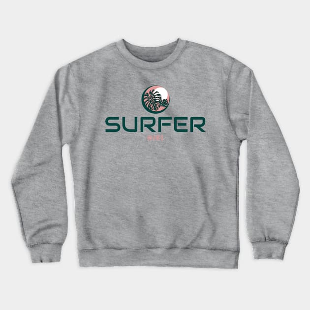 Surfer Girl Surf T-shirt Crewneck Sweatshirt by Dani's T's